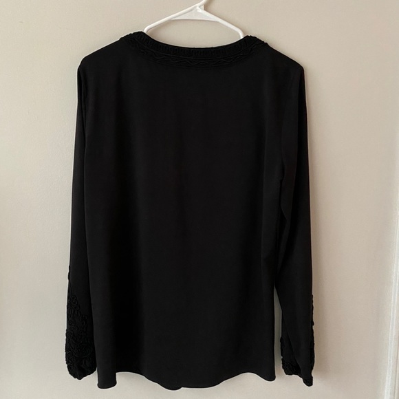 Tahari Black Blouse - Picture 2 of 7